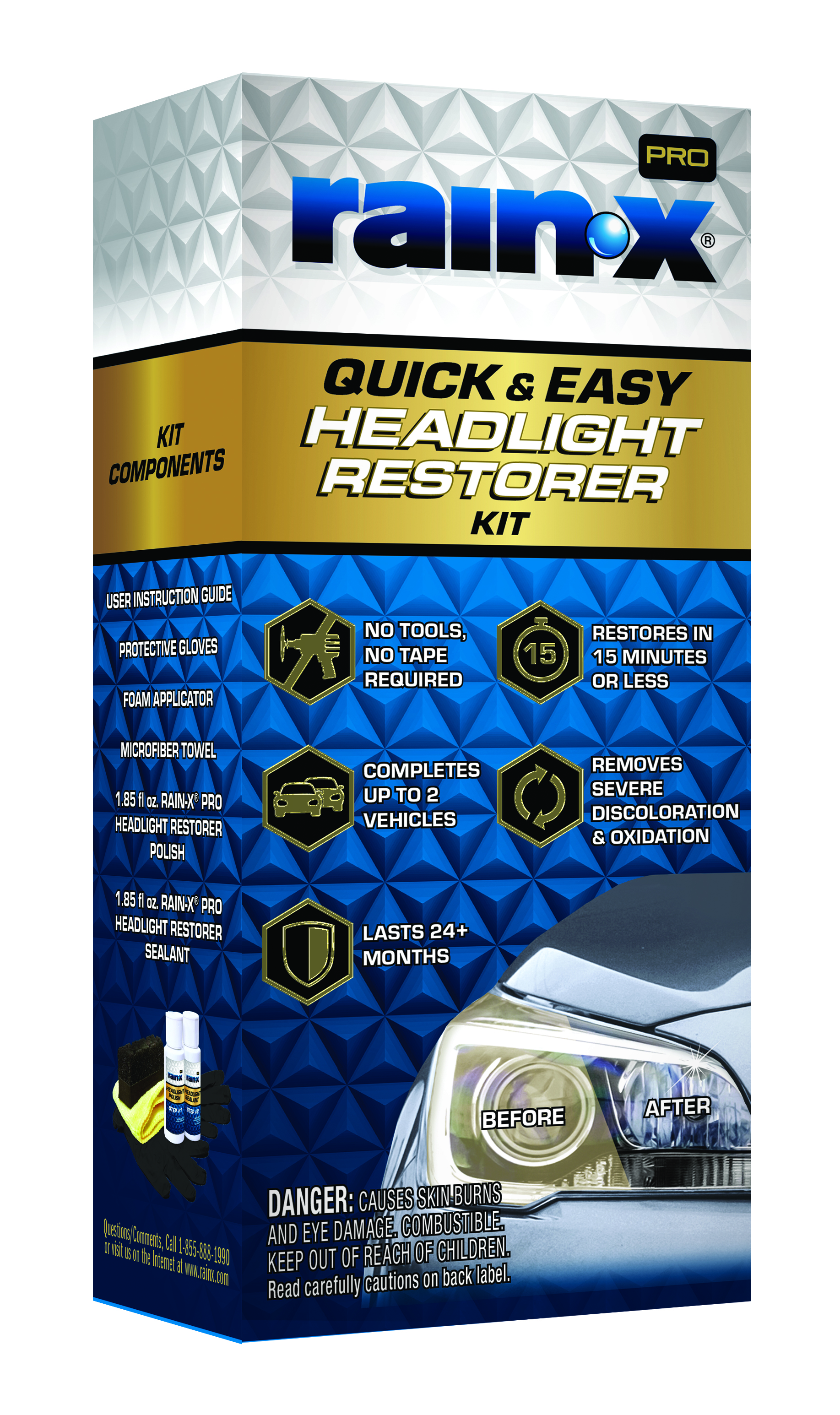 Rain-X Pro Headlight Restorer Kit