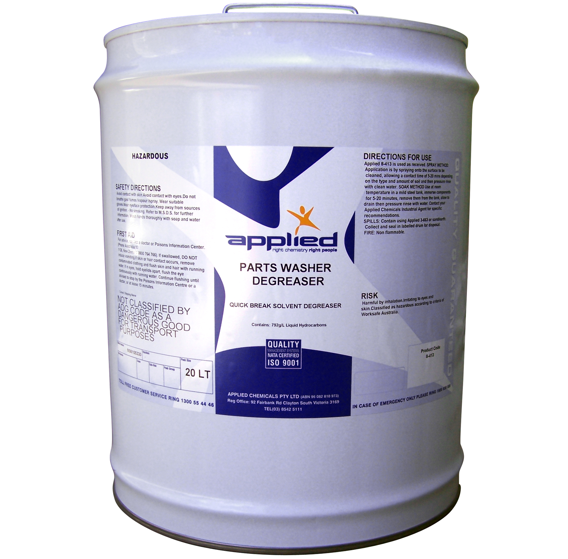 Applied Parts Washer Degreaser 20L